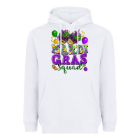 White mardi gras squad Heavyweight Hoodie - FaDigitalArtStudio