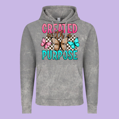 Created With A Purpose Vintage Hoodie Designed By Artiststas