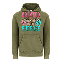 Vintage Olive created with a purpose Vintage Hoodie - Artiststas