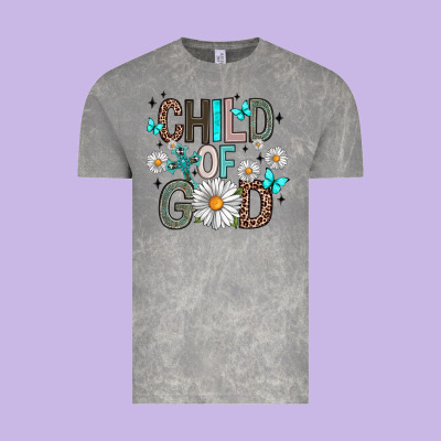 Child Of God Vintage Tee Designed By Artiststas