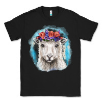 Black Sunflower Sheep With Background Classic Tee - RanaPortraitStore
