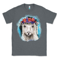 Charcoal Heather Sunflower Sheep With Background Classic Tee - RanaPortraitStore