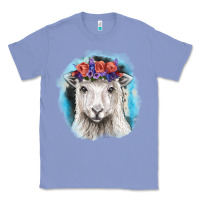 Colony Blue Sunflower Sheep With Background Classic Tee - RanaPortraitStore