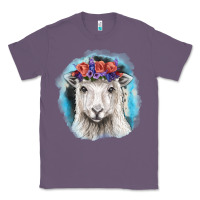 Lavender Sunflower Sheep With Background Classic Tee - RanaPortraitStore