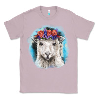 Lilac Sunflower Sheep With Background Classic Tee - RanaPortraitStore