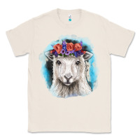 Natural Sunflower Sheep With Background Classic Tee - RanaPortraitStore