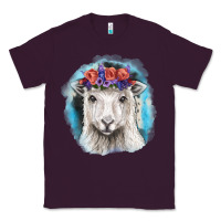 Plum Sunflower Sheep With Background Classic Tee - RanaPortraitStore