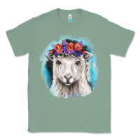 Sage Sunflower Sheep With Background Classic Tee - RanaPortraitStore