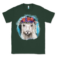 Sports Green Sunflower Sheep With Background Classic Tee - RanaPortraitStore