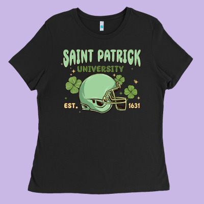 Saint Patrick University Ladies Tee Designed By Maliassmallbusiness