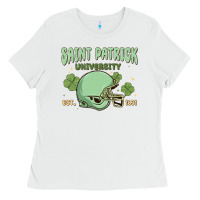White saint patrick university Ladies Tee - MaliasSmallBusiness