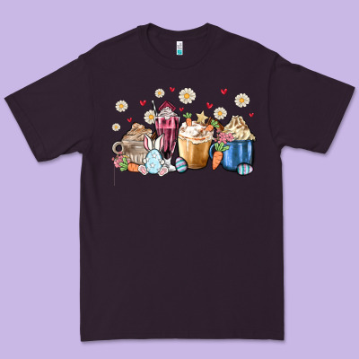 Easter Coffee Cups Premium Tee Designed By Maliassmallbusiness