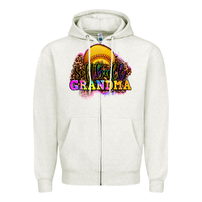 Softball Grandma Zipper Hoodie by OliviaCreatesArt | Teevron