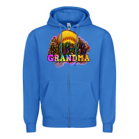 True Royal softball grandma Zipper Hoodie - OliviaCreatesArt
