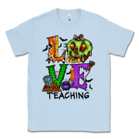 Dusty Blue love taching halloween Classic Tee - RacoonDesign
