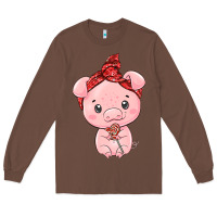 Chestnut cute pig Long Sleeve Tee - texasbilliewilder