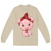 Mushroom cute pig Long Sleeve Tee - texasbilliewilder