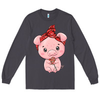 Smoke cute pig Long Sleeve Tee - texasbilliewilder