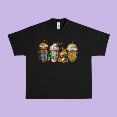 Bull Skull Western Coffee Cups Urban Heavy Tee Designed By Jasminsmagicworld