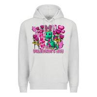 Dove Grey My first Valentine's Day Dragon Premium Hoodie - FaDigitalArtStudio