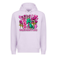 Lilac My first Valentine's Day Dragon Premium Hoodie - FaDigitalArtStudio