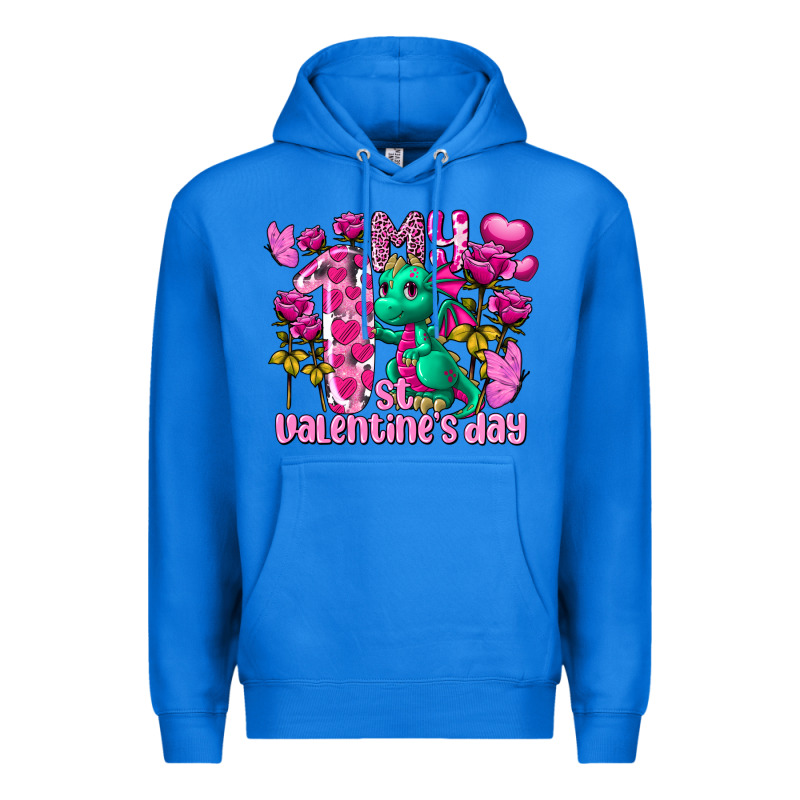 My First Valentine's Day Dragon Premium Hoodie by FaDigitalArtStudio | Teevron