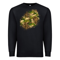 Black camouflage and leopard patch  5 Premium Sweatshirt - BundleAndBundleShop