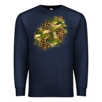 Navy camouflage and leopard patch  5 Premium Sweatshirt - BundleAndBundleShop