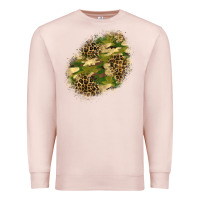 Pale Pink camouflage and leopard patch  5 Premium Sweatshirt - BundleAndBundleShop