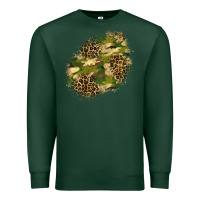 Sports Green camouflage and leopard patch  5 Premium Sweatshirt - BundleAndBundleShop