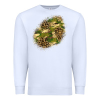 White camouflage and leopard patch  5 Premium Sweatshirt - BundleAndBundleShop
