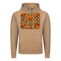 Vintage Coffee autumn leafe backround Vintage Hoodie - RanaPortraitStore