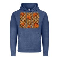 Autumn Leafe Backround Vintage Hoodie | Teevron