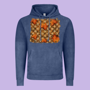 Autumn Leafe Backround Vintage Hoodie Designed By Ranaportraitstore