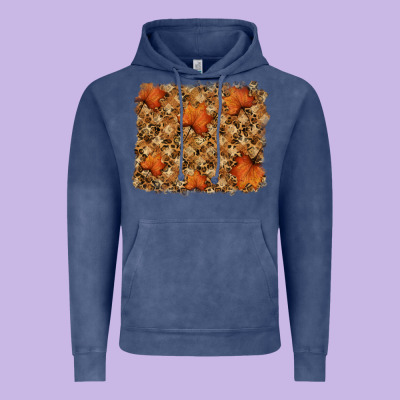 Autumn Leafe Backround Vintage Hoodie Designed By Ranaportraitstore