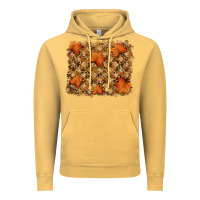 Vintage Mustard autumn leafe backround Vintage Hoodie - RanaPortraitStore