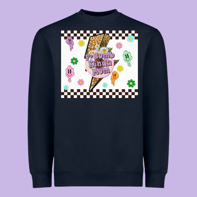 F Bomb Kinda Mom Heavyweight Sweatshirt Designed By Tumblerdesignbyshophia