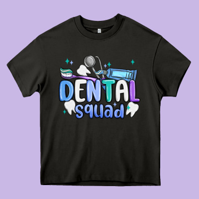 Dental Squad Heavy Core Tee Designed By Maliassmallbusiness