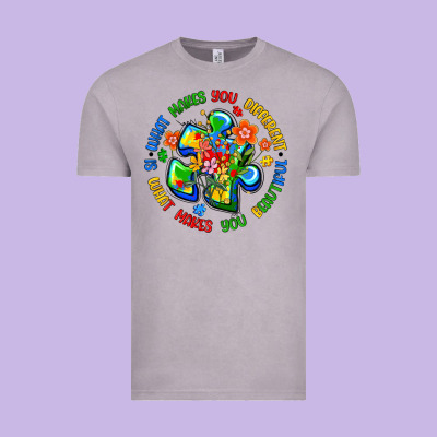 What Makes You Different Is What Makes You Beautif Vintage Tee Designed By Artiststas