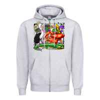 Heather Grey mardi gras pelican crawfish crocodile Zipper Hoodie - OliviaCreatesArt
