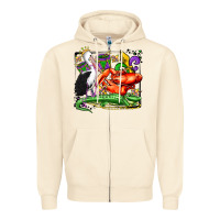 Sandshell mardi gras pelican crawfish crocodile Zipper Hoodie - OliviaCreatesArt