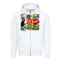 White mardi gras pelican crawfish crocodile Zipper Hoodie - OliviaCreatesArt