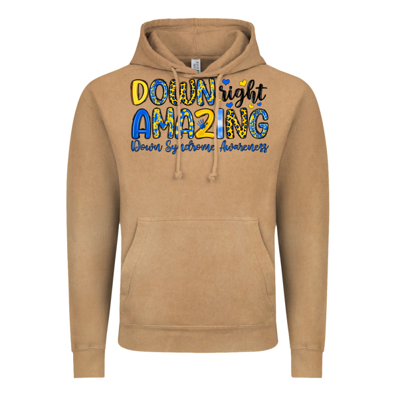 Down Right Amazing Down Syndrome Awareness Vintage Hoodie by Artiststas | Teevron