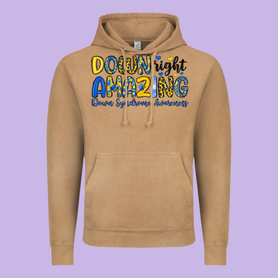 Down Right Amazing Down Syndrome Awareness Vintage Hoodie Designed By Artiststas