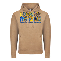 Vintage Coffee down right amazing down syndrome awareness Vintage Hoodie - Artiststas
