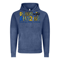 Vintage Denim down right amazing down syndrome awareness Vintage Hoodie - Artiststas