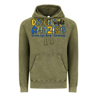 Vintage Olive down right amazing down syndrome awareness Vintage Hoodie - Artiststas