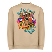 Mushroom Holy cow i am cute baby cow Heavyweight Sweatshirt - HowdyJamesFarm
