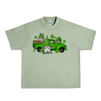 Oil Green st patrick's gnomes farm truck Urban Heavy Tee - Jasminsmagicworld