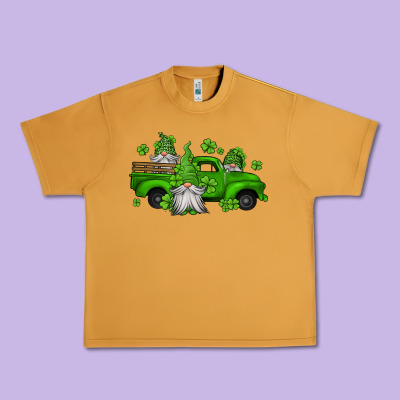 St Patrick's Gnomes Farm Truck Urban Heavy Tee Designed By Jasminsmagicworld
